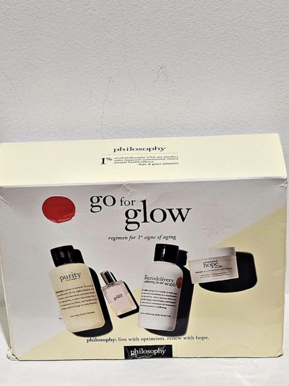 PHILOSOPHY GO FOR GLOW REGIMEN FOR 1ST SIGN AGING SKINCARE GIFT SET